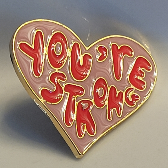 You're Strong Heart Enamel Pin - Picture 4 of 8